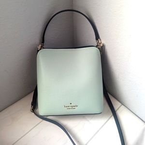 Kate Spade Darcy Leather Small Bucket Crossbody Seawater Multi